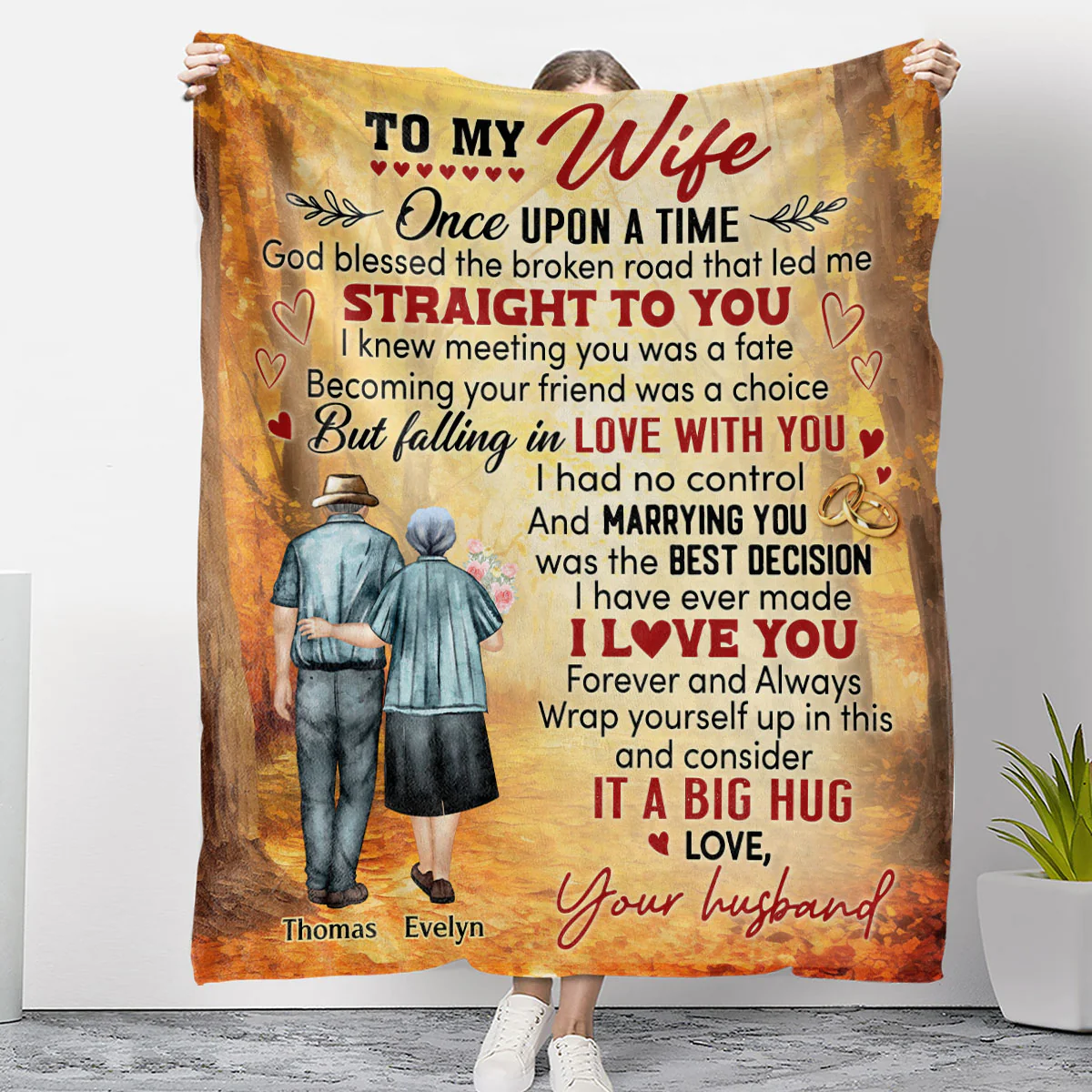 Once Upon A Time - Personalized Custom Fleece Blanket