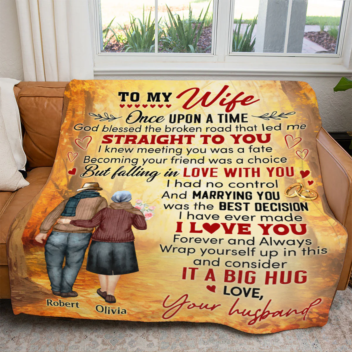 Once Upon A Time - Personalized Custom Fleece Blanket - Image 5
