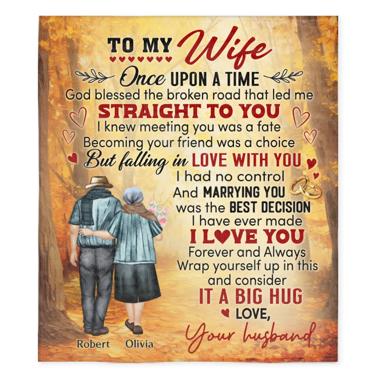 Once Upon A Time - Personalized Custom Fleece Blanket - Image 6