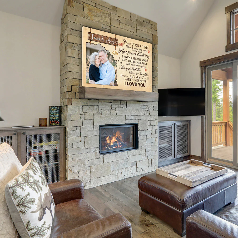 Once Upon A Time - Personalized Custom Photo Canvas - Image 5