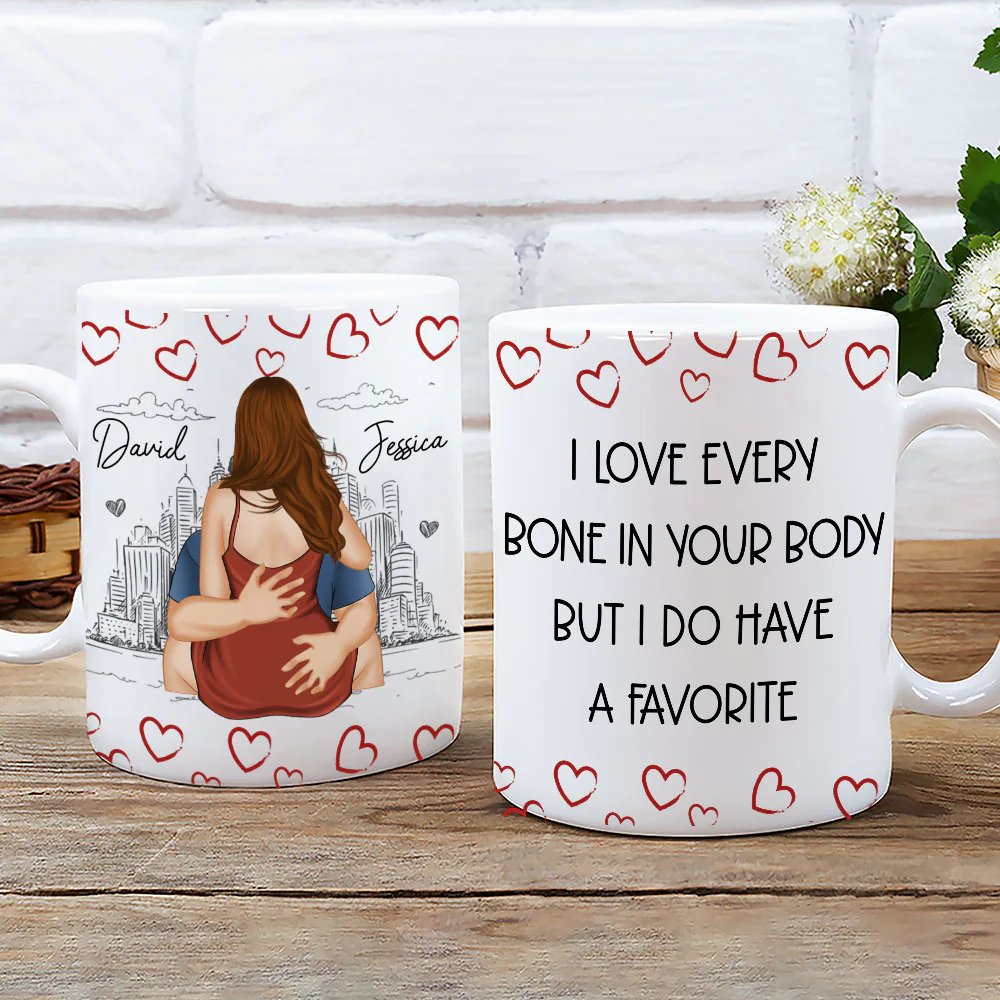 One Bone Gets Extra Love - Personalized Custom Coffee Mug - Image 3