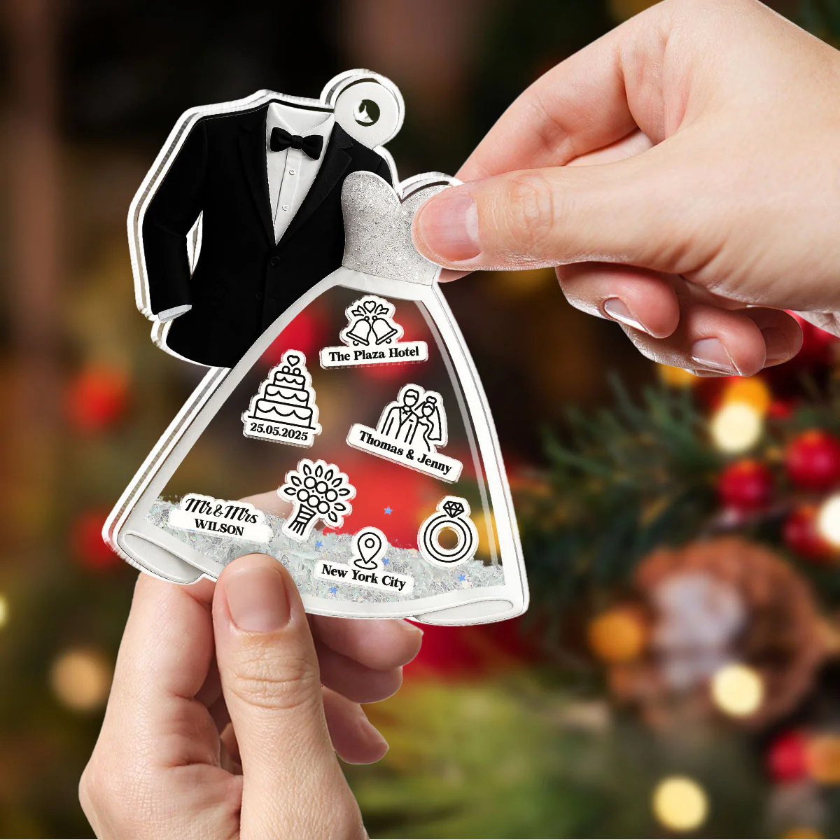 One Day To Day One - Personalized Custom Acrylic Shaker Ornament - Image 4