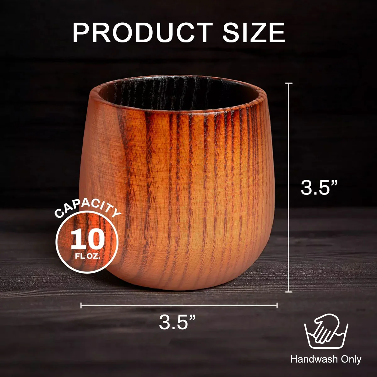 One Glass At A Time - Personalized Custom Wooden Whiskey Glass - Image 6
