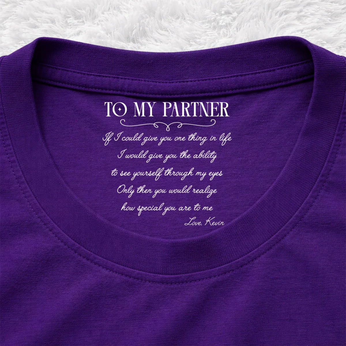 One Thing In Life - Personalized Custom Inside Neck Print T-Shirt - Image 12