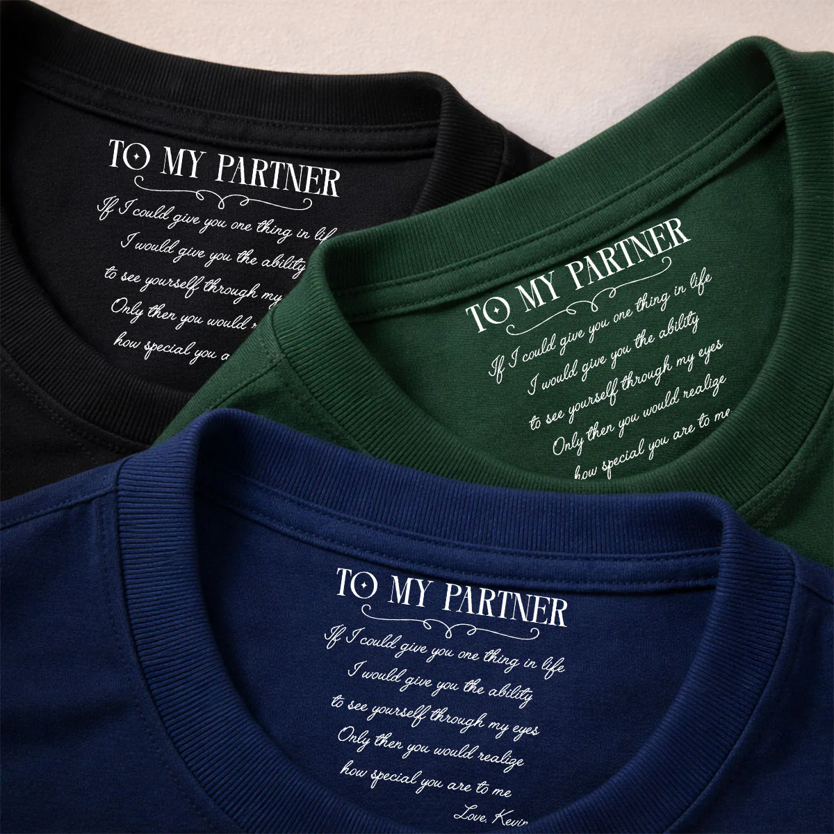 One Thing In Life - Personalized Custom Inside Neck Print T-Shirt - Image 5