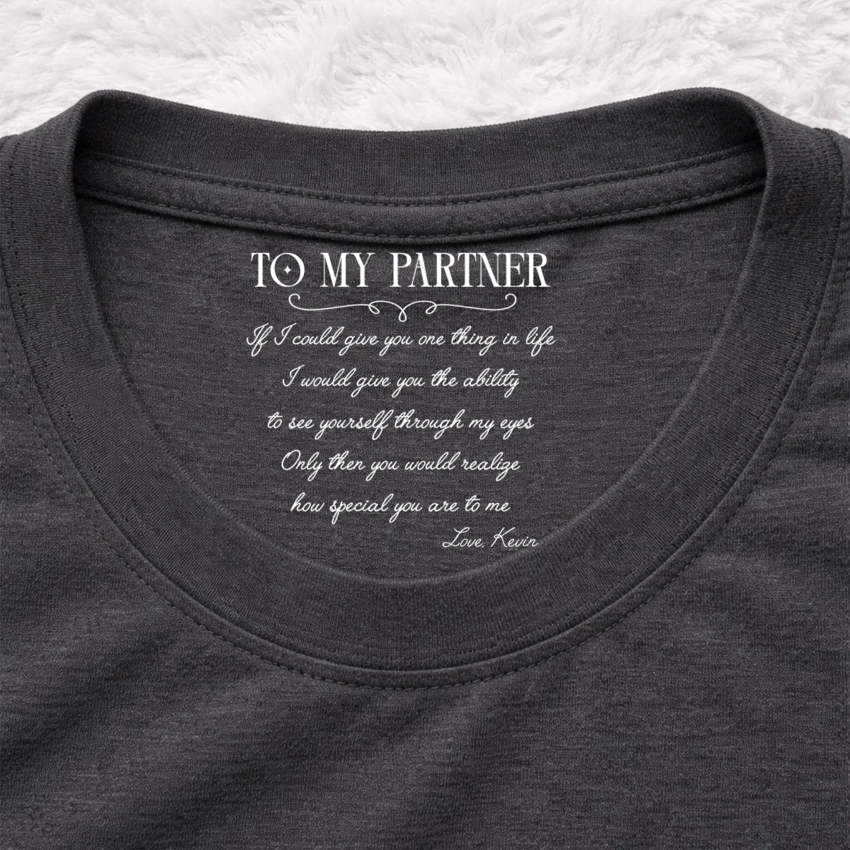 One Thing In Life - Personalized Custom Inside Neck Print T-Shirt - Image 9