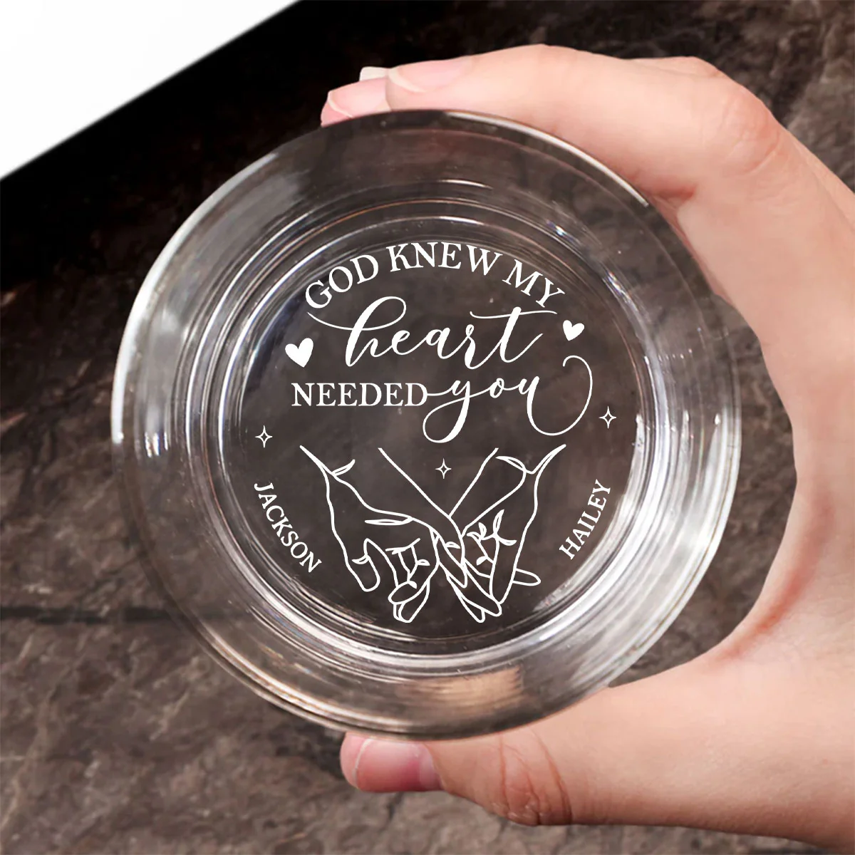 Only God Knew - Personalized Custom Engraved Whiskey Glass