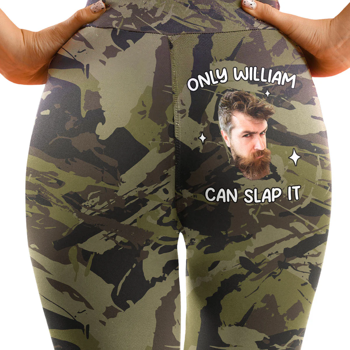 Only My Husband - Personalized Custom Leggings - Image 3