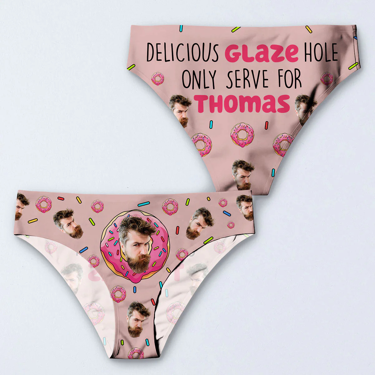 Only Serve For You - Personalized Women Briefs - Image 3