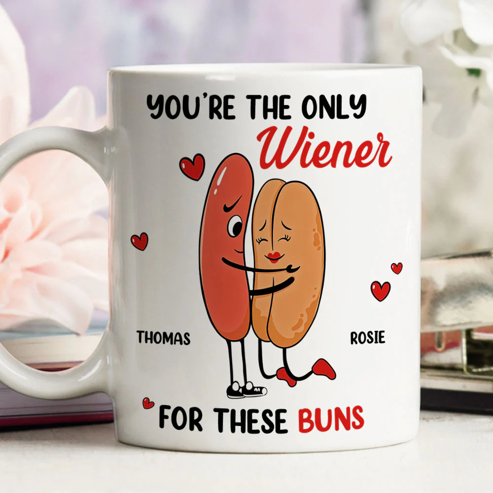 Only Wiener For My Buns - Personalized Custom Coffee Mug - Image 3