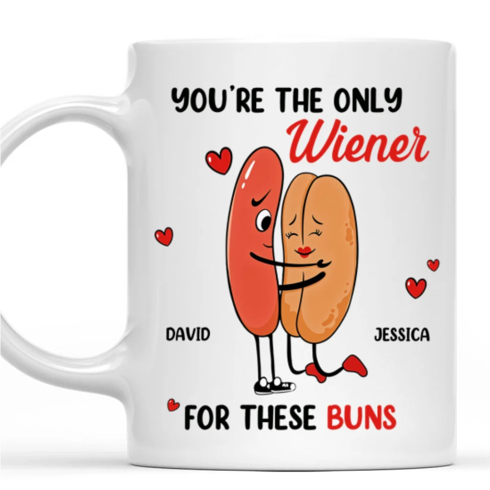 Only Wiener For My Buns - Personalized Custom Coffee Mug - Image 7