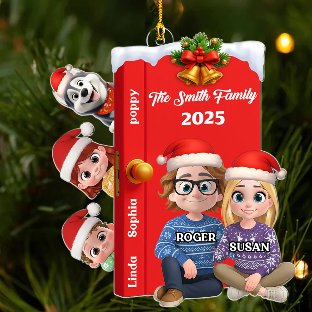 Open Door Family - Personalized Custom Acrylic Ornament - Image 5