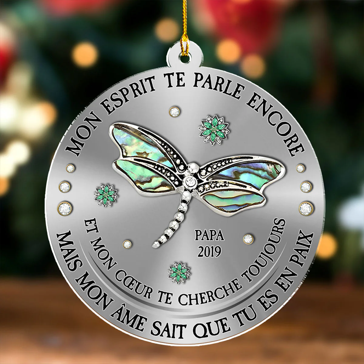 Ornement en Acrylique Personnalisé – Mon Esprit Mon Cœur Mon Âme - Image 3