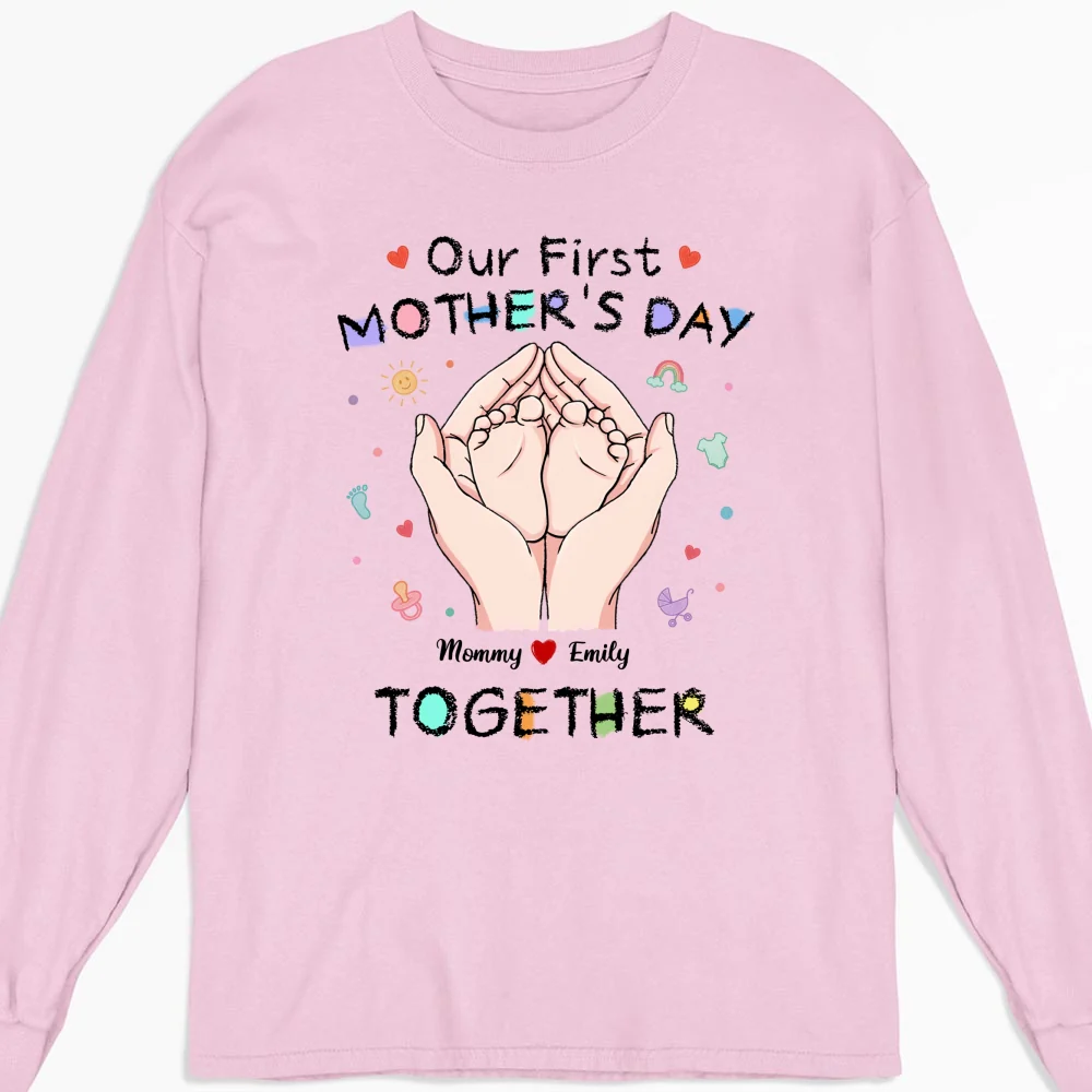 Our 1st Mothers Day - Personalized Custom Shirt - Image 12
