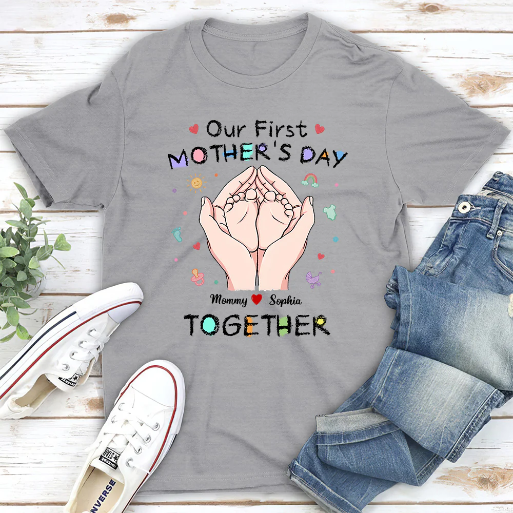 Our 1st Mothers Day - Personalized Custom Shirt - Image 3