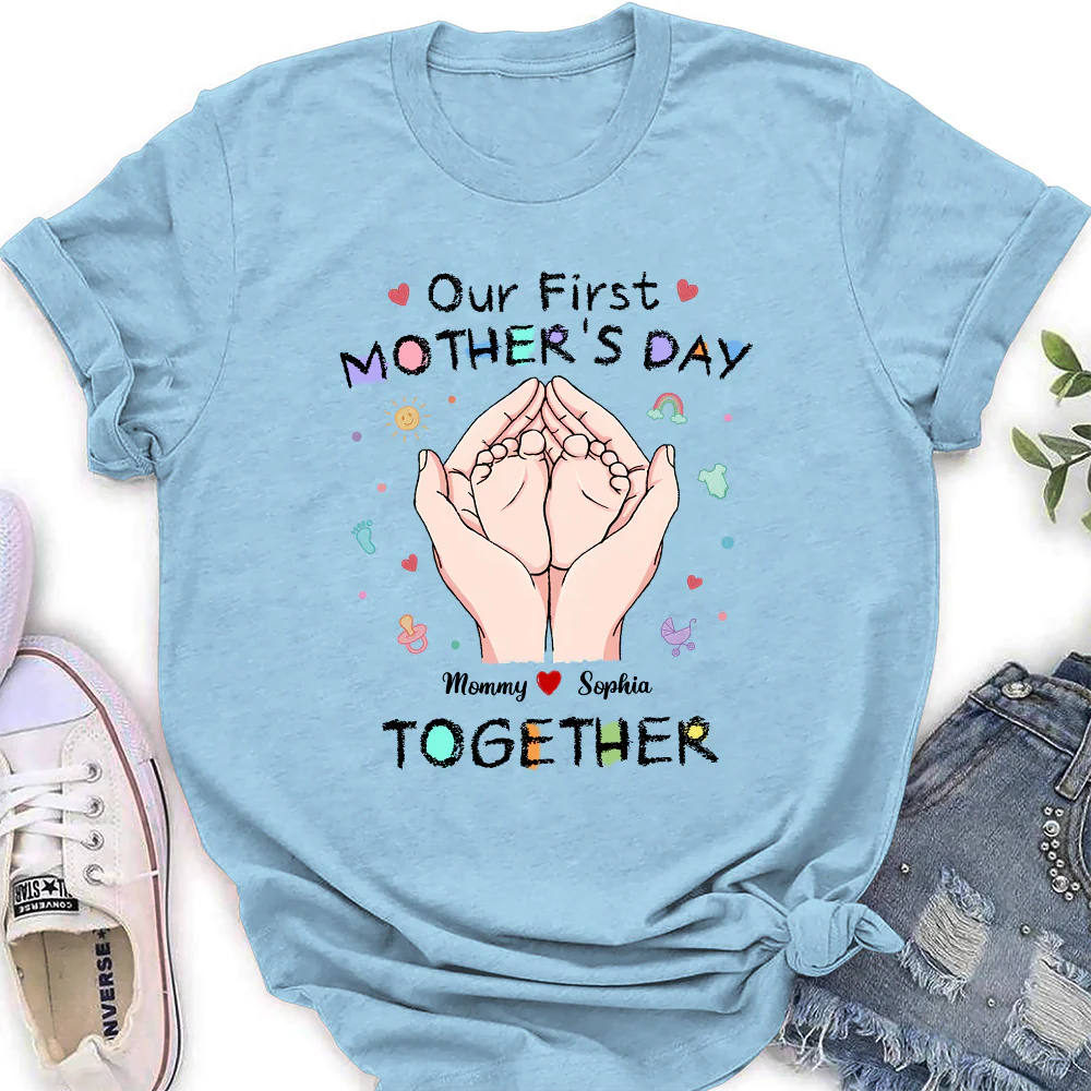 Our 1st Mothers Day - Personalized Custom Shirt - Image 4