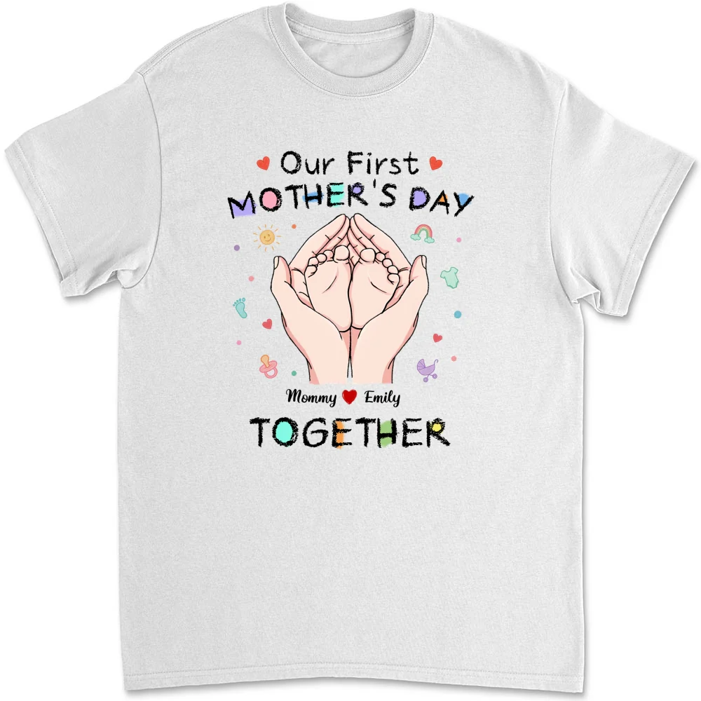 Our 1st Mothers Day - Personalized Custom Shirt - Image 6