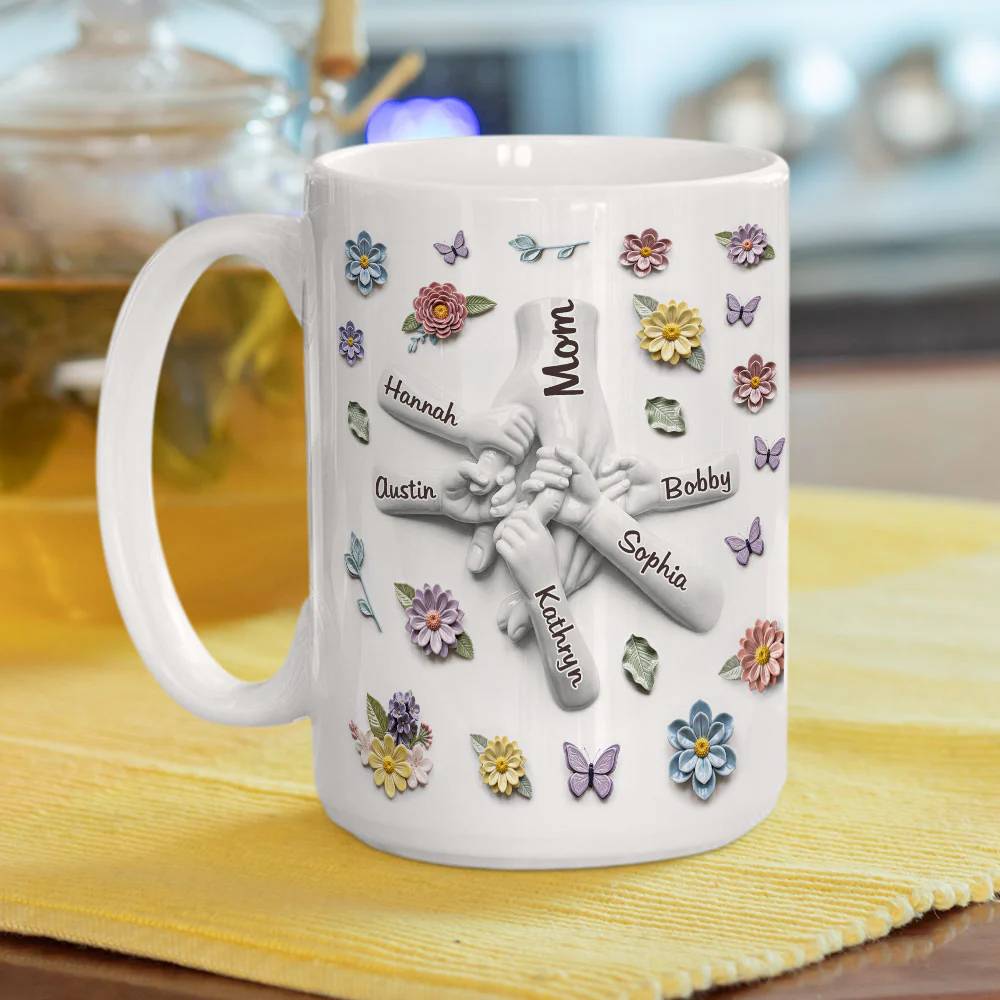 Our Beloved Mom - Personalized Custom 3D Effect Mug - Image 3