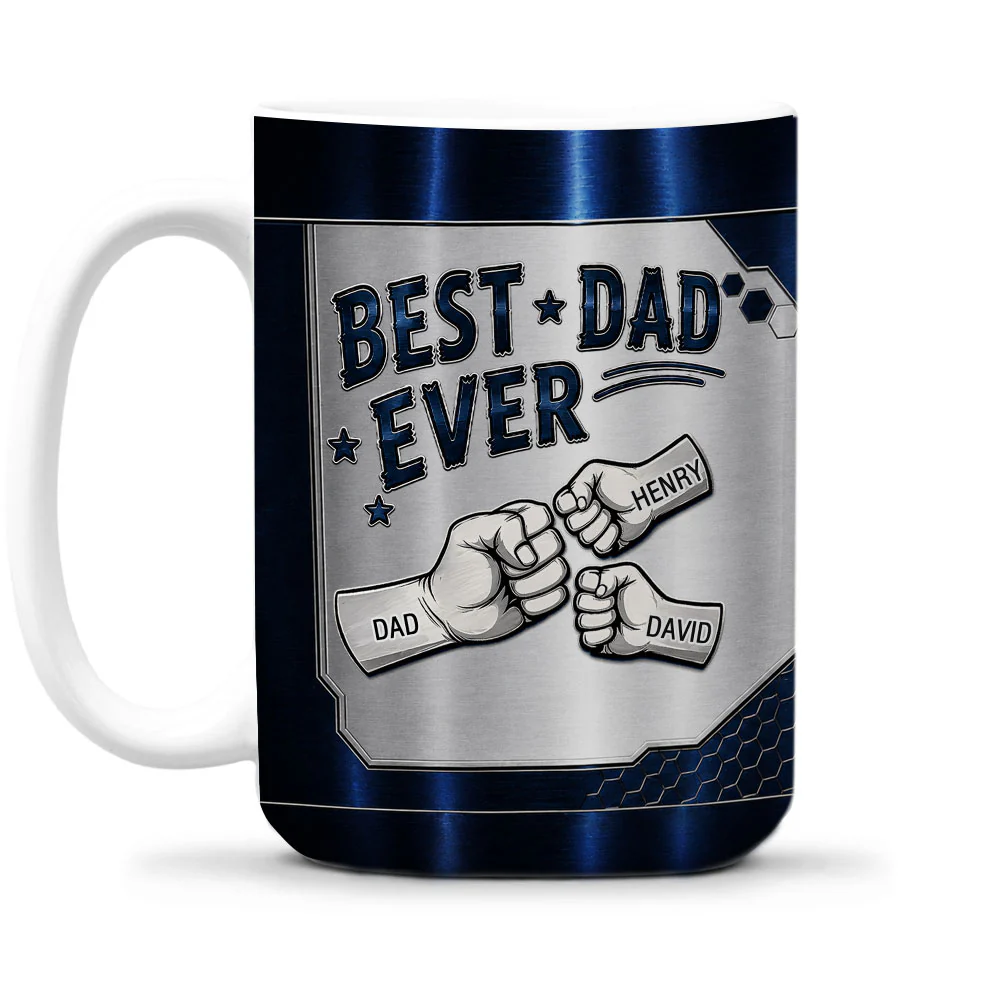 Our Best Daddy - Personalized Custom 3D Inflated Effect Mug - Image 2