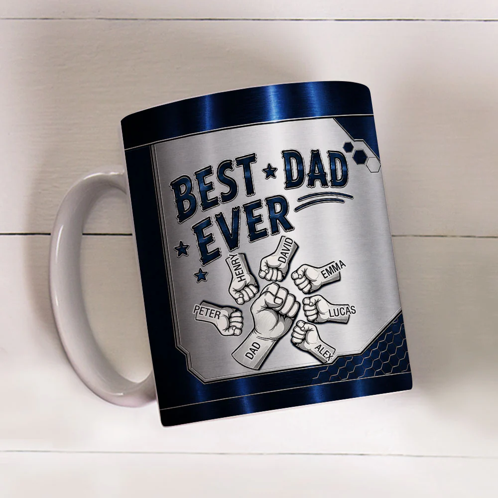 Our Best Daddy - Personalized Custom 3D Inflated Effect Mug - Image 3