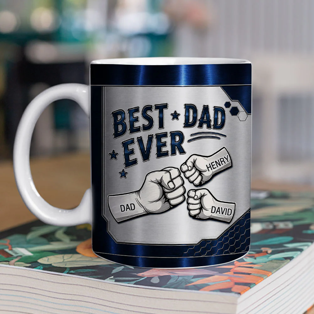 Our Best Daddy - Personalized Custom 3D Inflated Effect Mug - Image 4
