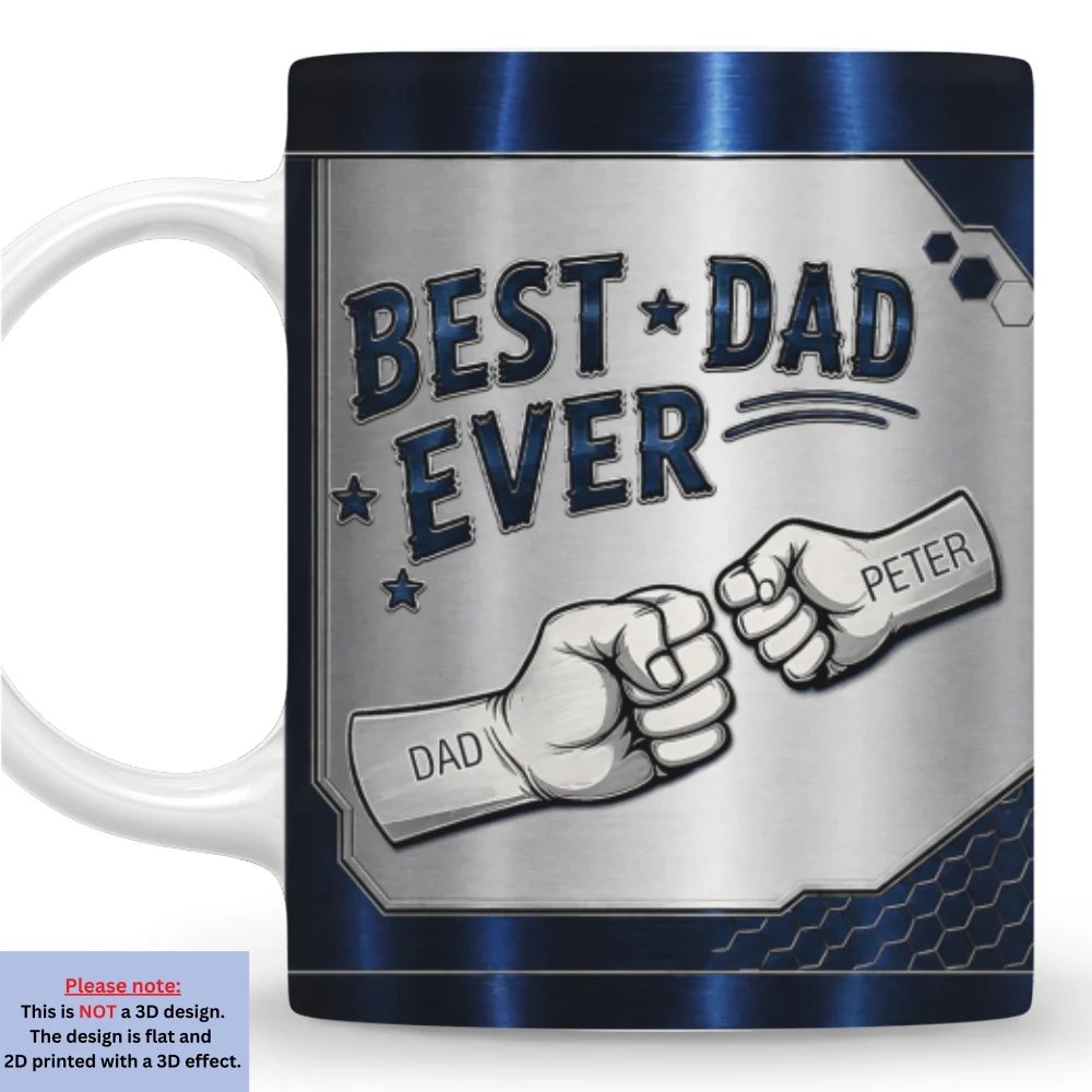 Our Best Daddy - Personalized Custom 3D Inflated Effect Mug - Image 7