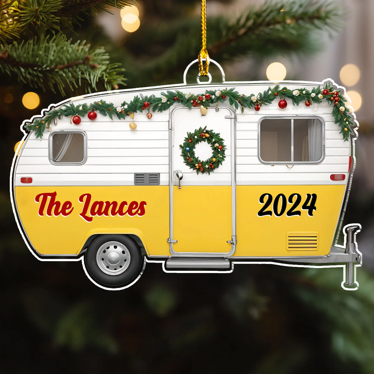 Our Camper - Personalized Custom Acrylic Ornament - Image 3