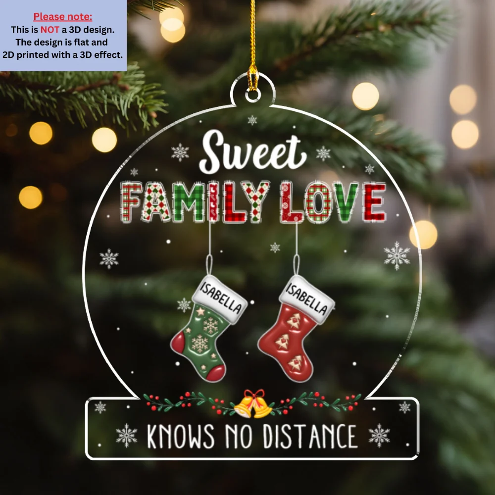 Our Childhood Memories - Personalized Custom 3D Effect Acrylic Ornament - Image 6