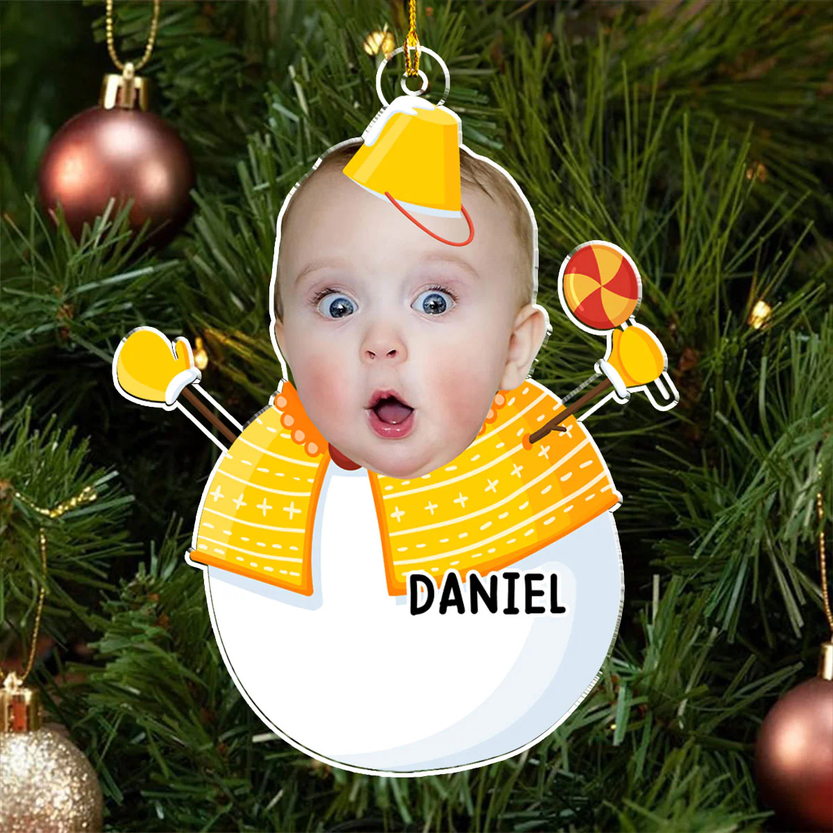 Our Christmas Joy - Personalized Custom Acrylic Ornament - Image 2