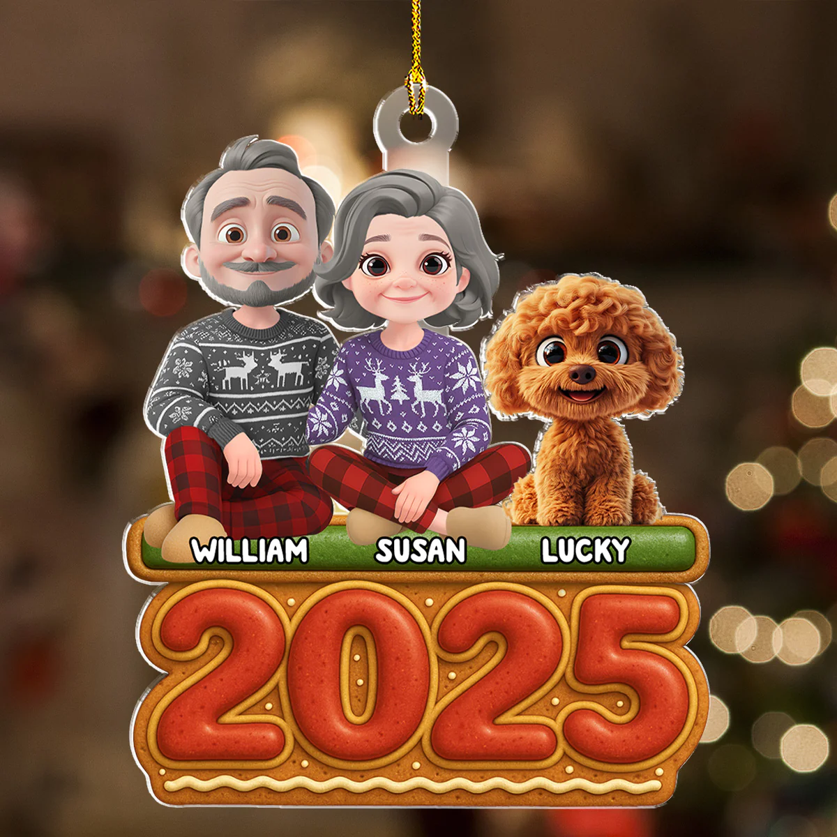 Our Family Cookies - Personalized Custom Acrylic Ornament - Image 2