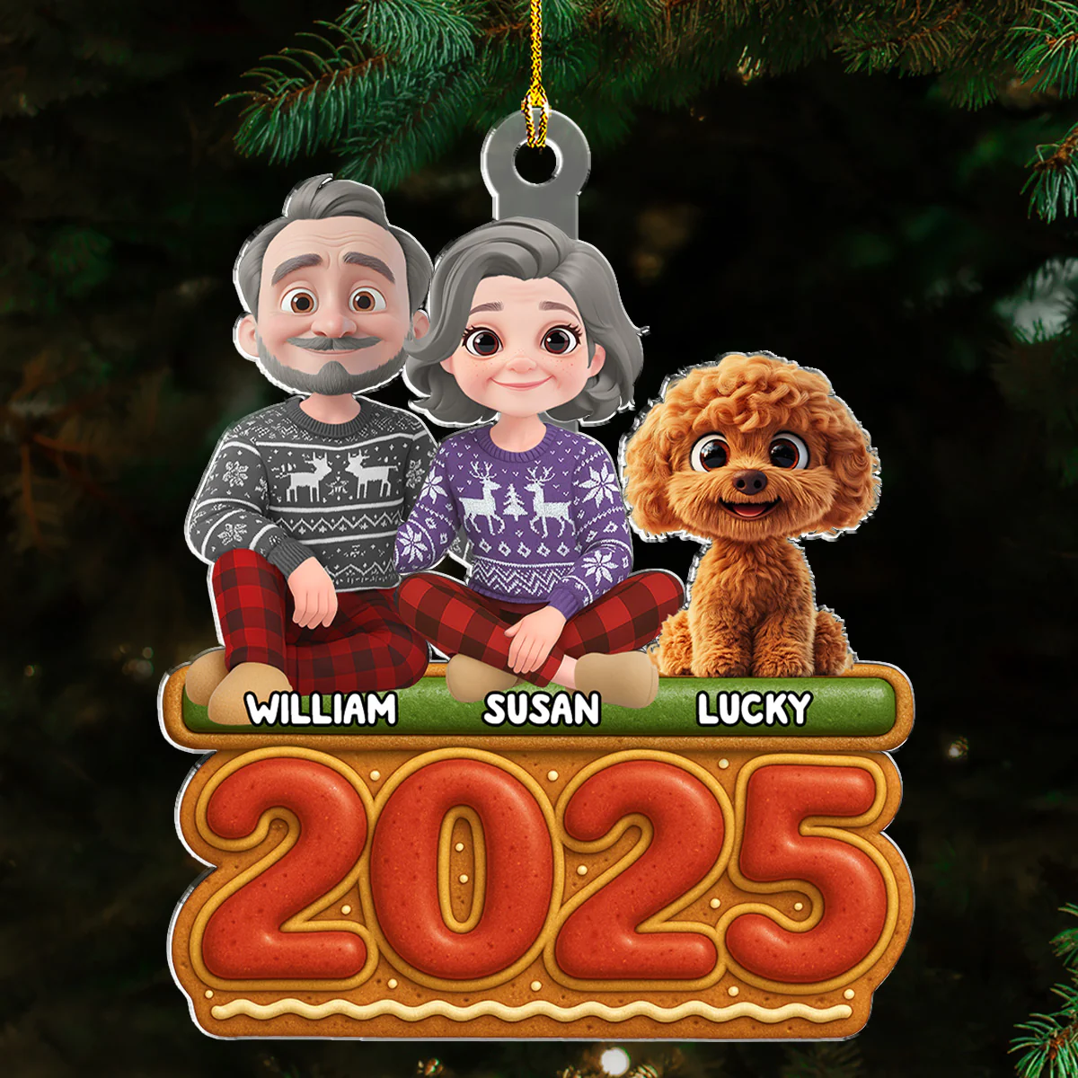 Our Family Cookies - Personalized Custom Acrylic Ornament - Image 4