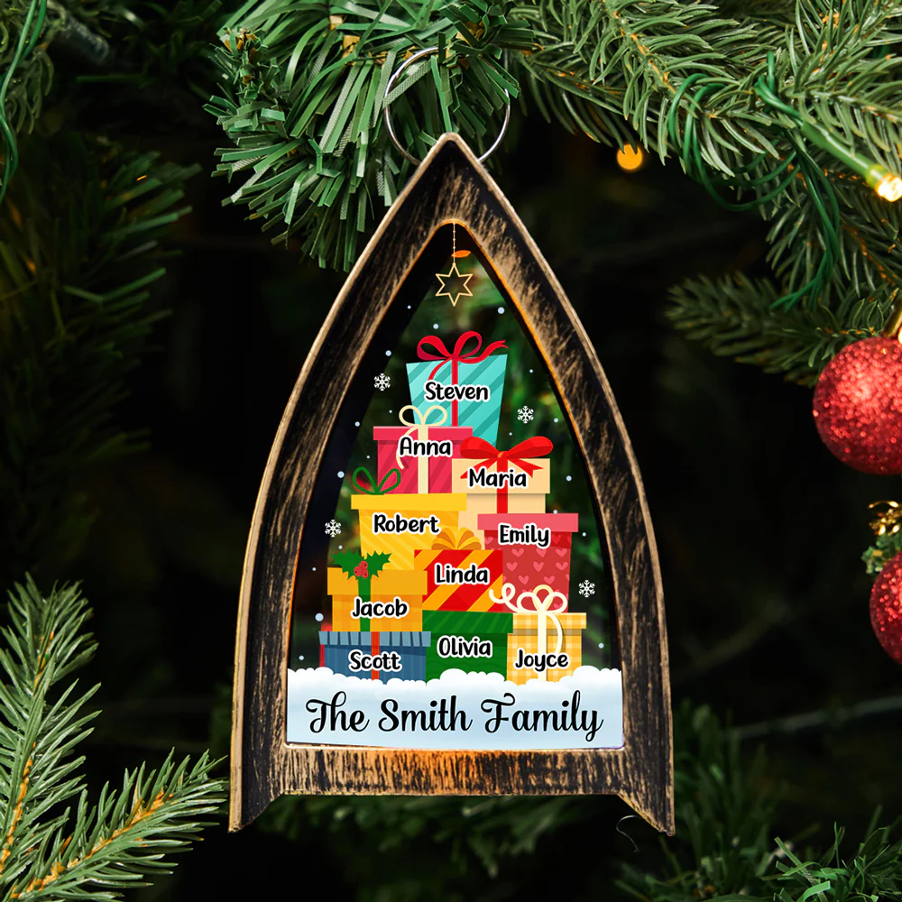 Our Family Gift Tree - Personalized Custom Table Lantern - Image 2