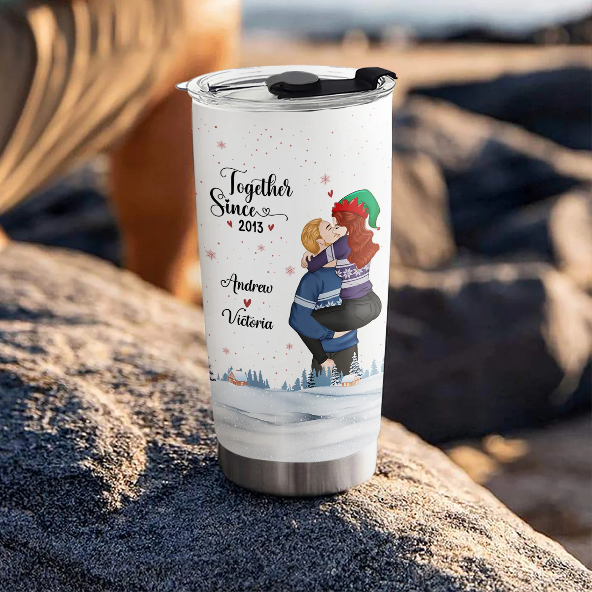 Our First Christmas 2024 - Personalized Custom Tumbler - Image 4