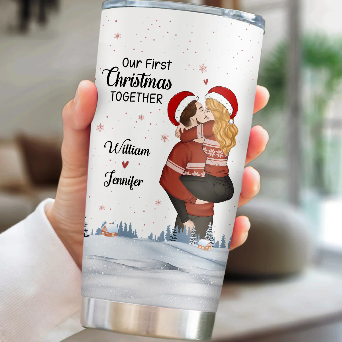 Our First Christmas 2024 - Personalized Custom Tumbler - Image 5