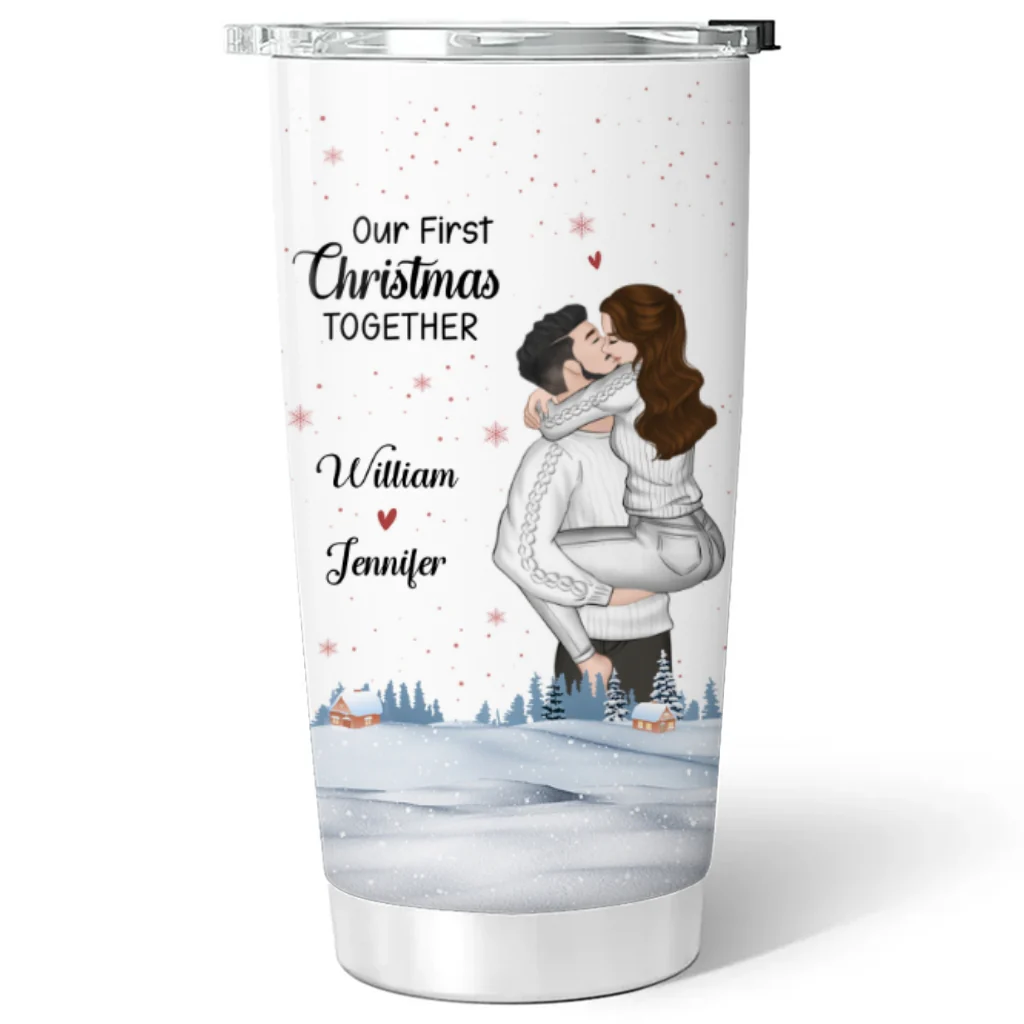 Our First Christmas 2024 - Personalized Custom Tumbler - Image 6