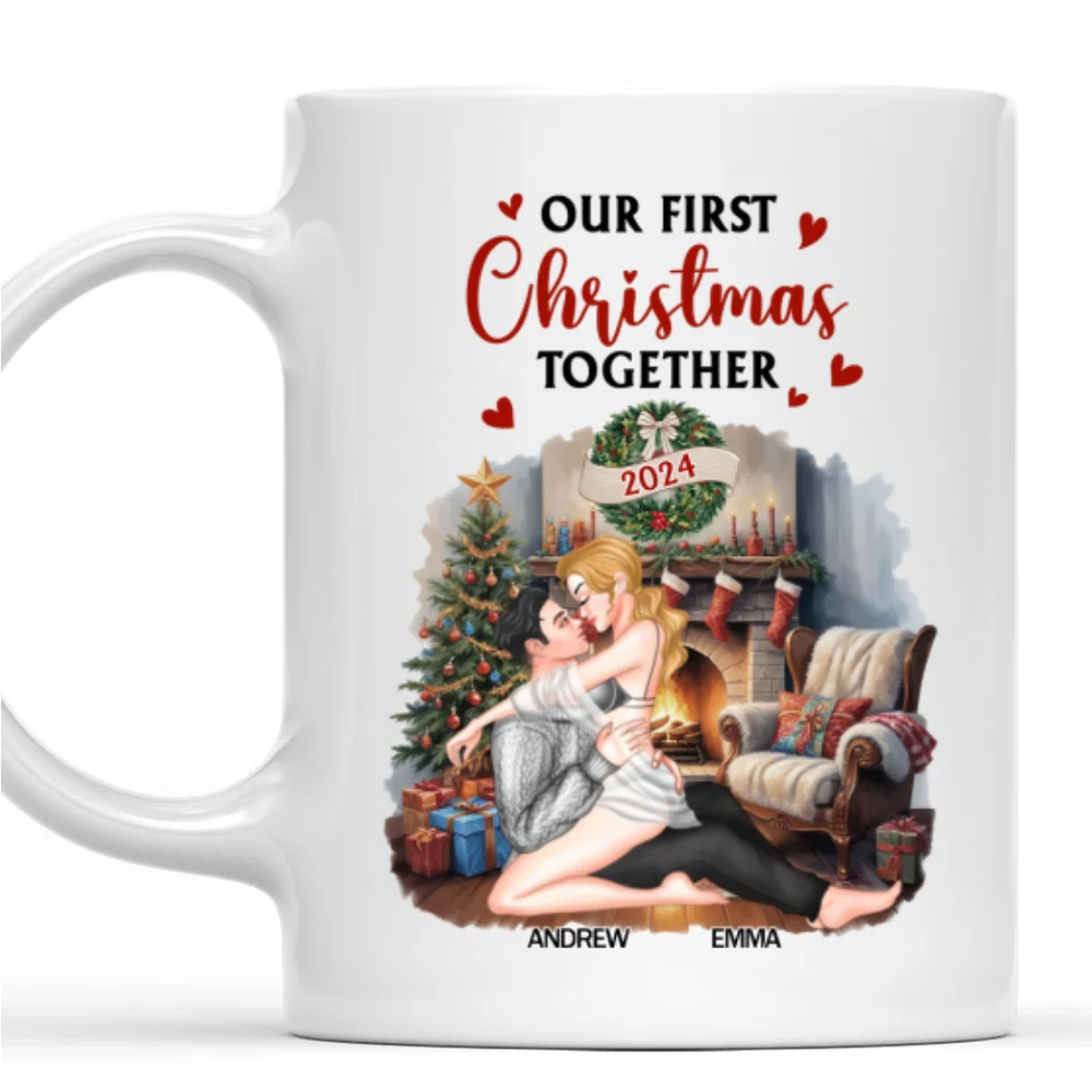 Our First Christmas Together Baby - Personalized Custom Coffee Mug - Image 7