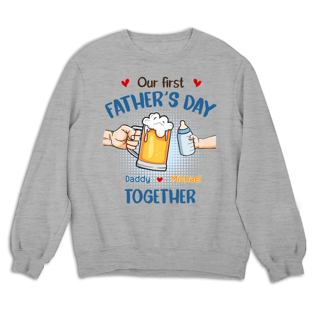 Our First Father Day Cheer - Personalized Custom Shirt - Image 12
