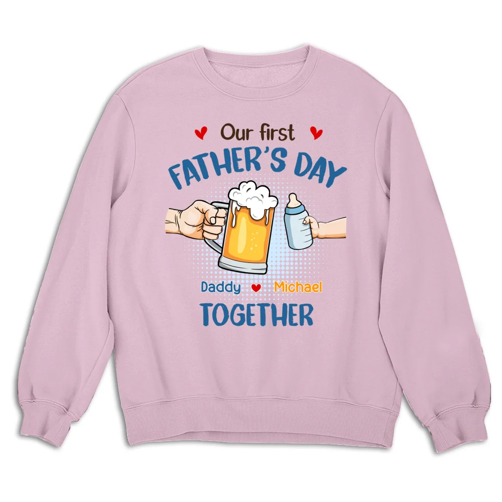 Our First Father Day Cheer - Personalized Custom Shirt - Image 13