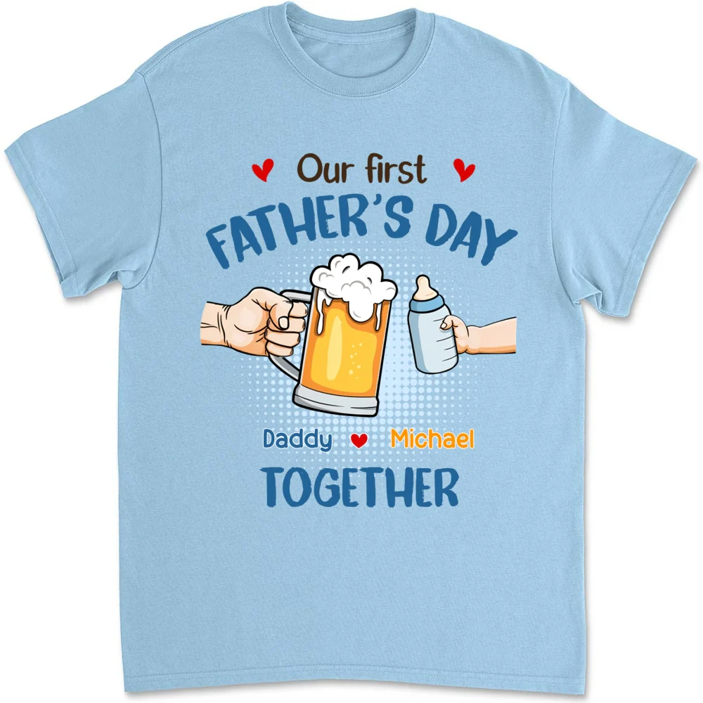 Our First Father Day Cheer - Personalized Custom Shirt - Image 6