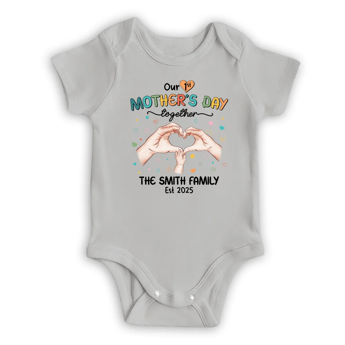Our First Mother Day Together - Personalized Custom T-shirt And Onesie - Image 15
