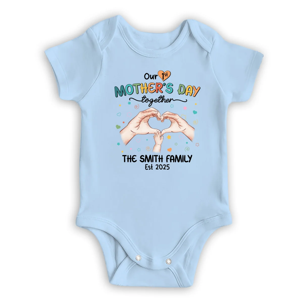 Our First Mother Day Together - Personalized Custom T-shirt And Onesie - Image 16