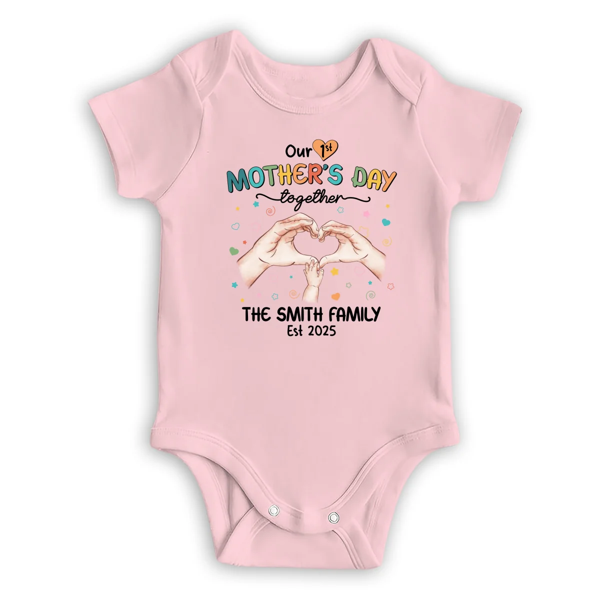 Our First Mother Day Together - Personalized Custom T-shirt And Onesie - Image 17