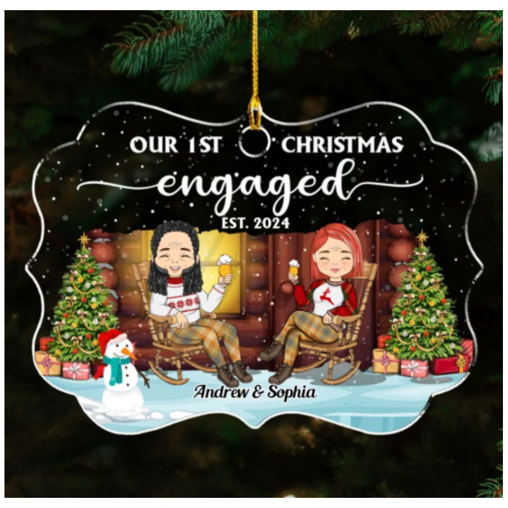 Our First - Personalized Custom Acrylic Ornament - Image 6