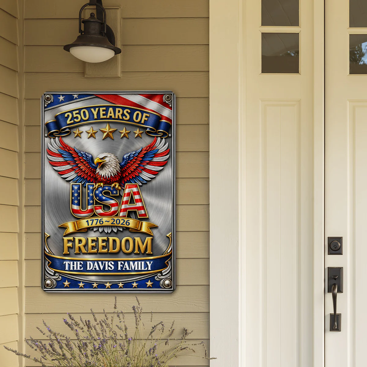 Our Freedom - Personalized Custom 3D Inflated Effect Metal Sign - Image 2