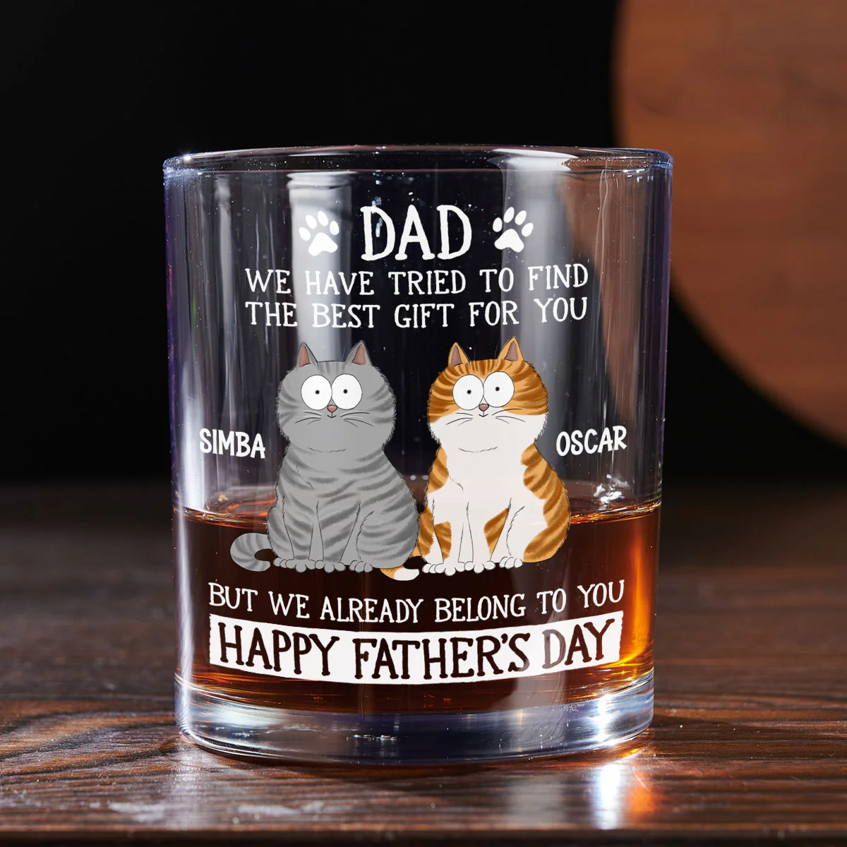 Our Gift Is Ourselves - Personalized Custom Whiskey Glass