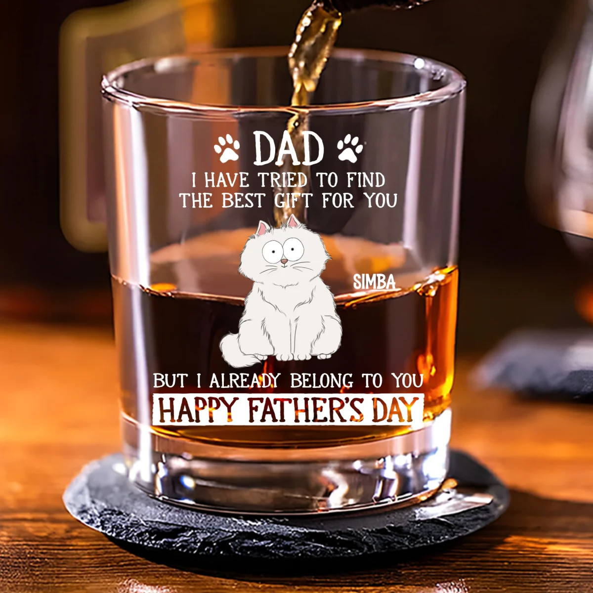 Our Gift Is Ourselves - Personalized Custom Whiskey Glass - Image 7