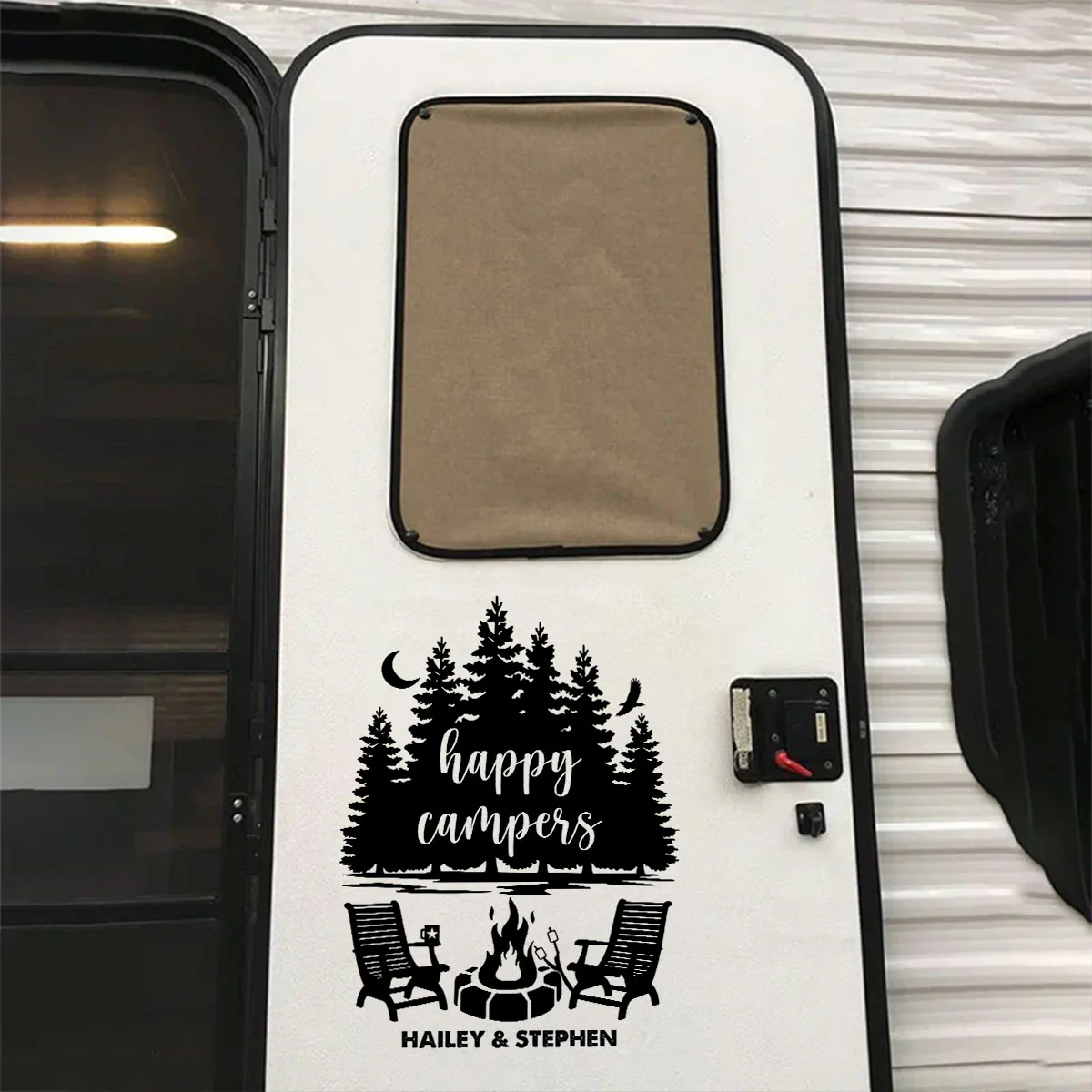 Our Happy Place - Personalized Custom Decal - Image 3