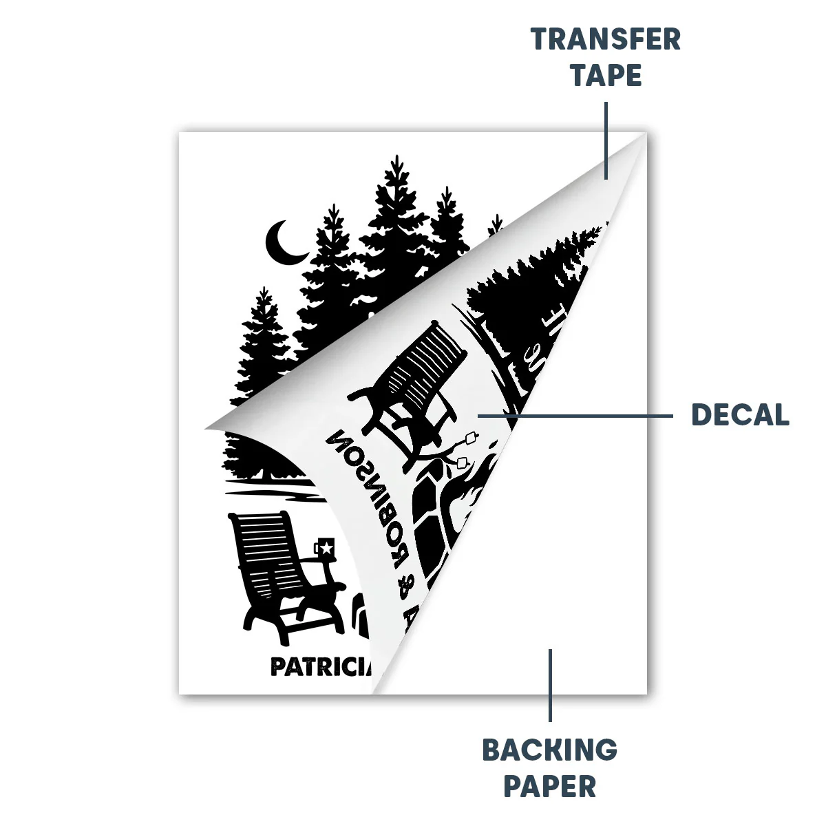 Our Happy Place - Personalized Custom Decal - Image 7