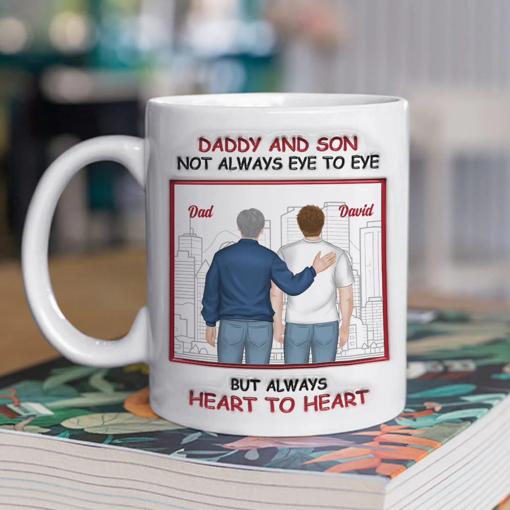 Our Hearts Beat In Harmony - Personalized Custom 3D Inflated Effect Mug - Image 2