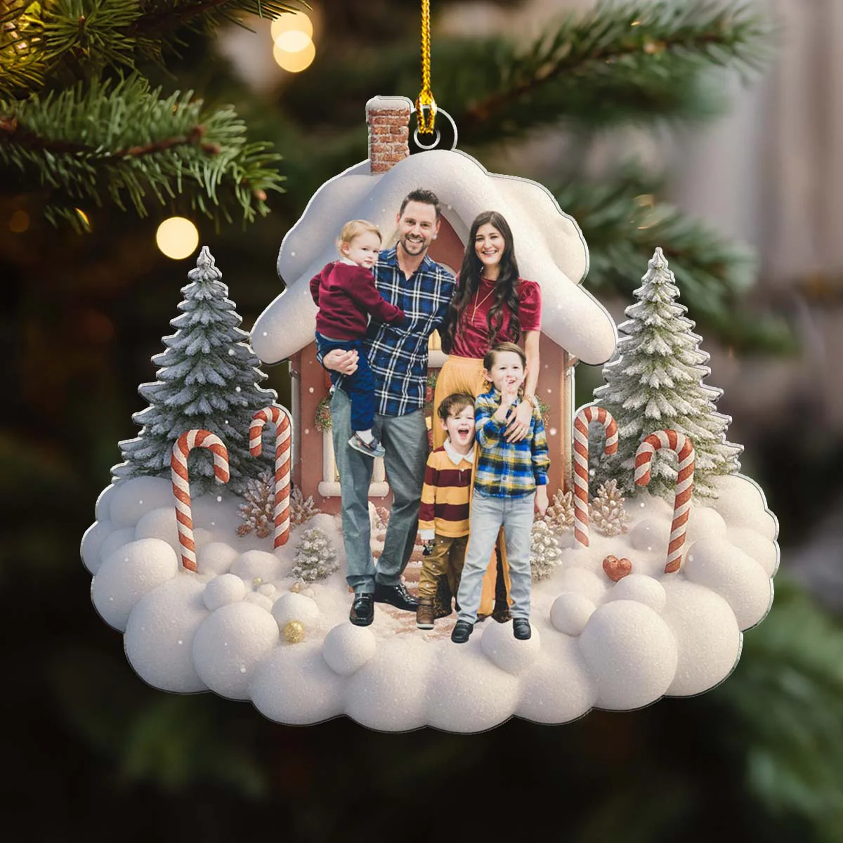 Our House Our Home - Personalized Custom Acrylic Ornament - Image 2